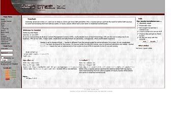 Joomla White Bleu Fly Web2.0 Theme Template