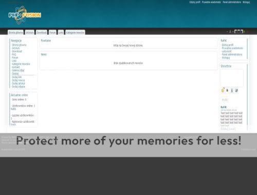 php-fusion Black White Grey Web2.0 Theme Template